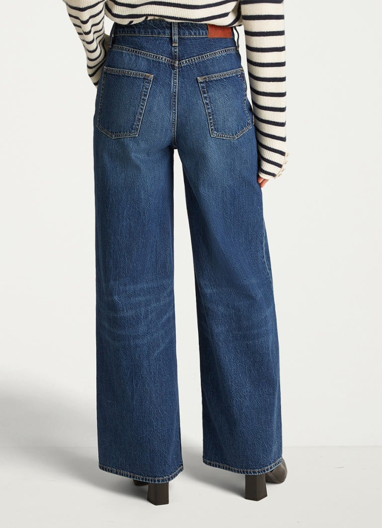 Tommy Hilfiger  High waist wide leg jeans met donkere wassing