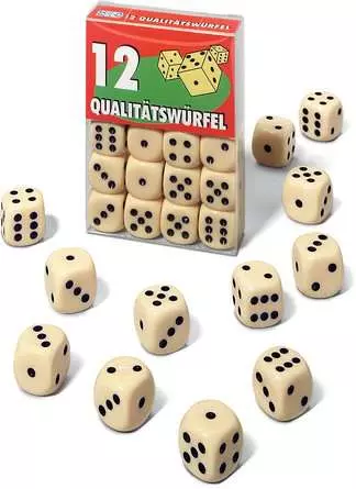 12 Qualitätswürfel - Würfelspiel ab 8 Jahren