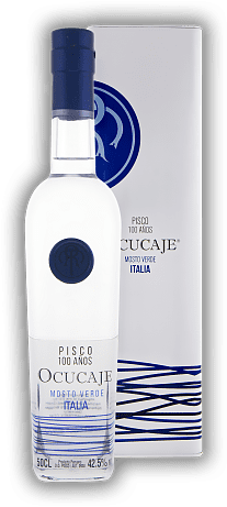 Ocucaje Pisco Mosto Verde Italia Ocucaje Pisco Mosto Verde Italia  0,5	 Liter - Vol 42,5%
