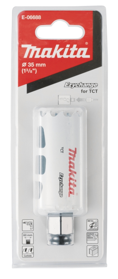 Accessori Makita E-06688 Sega a tazza Ezychange 35 x 60 mm universale