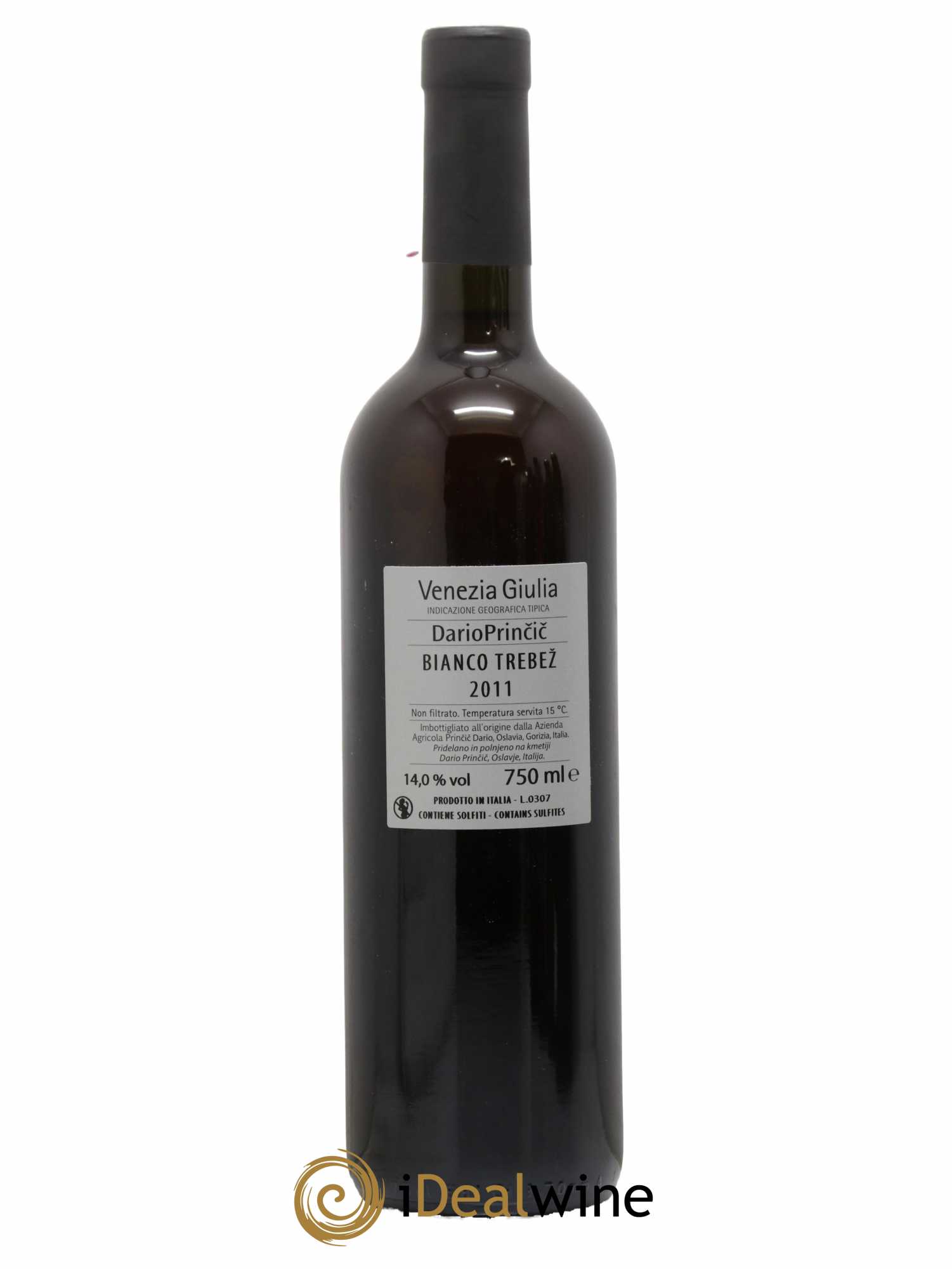 Italie Bianco Trebez Dario Princic 2011 - Lot de 1 Bouteille