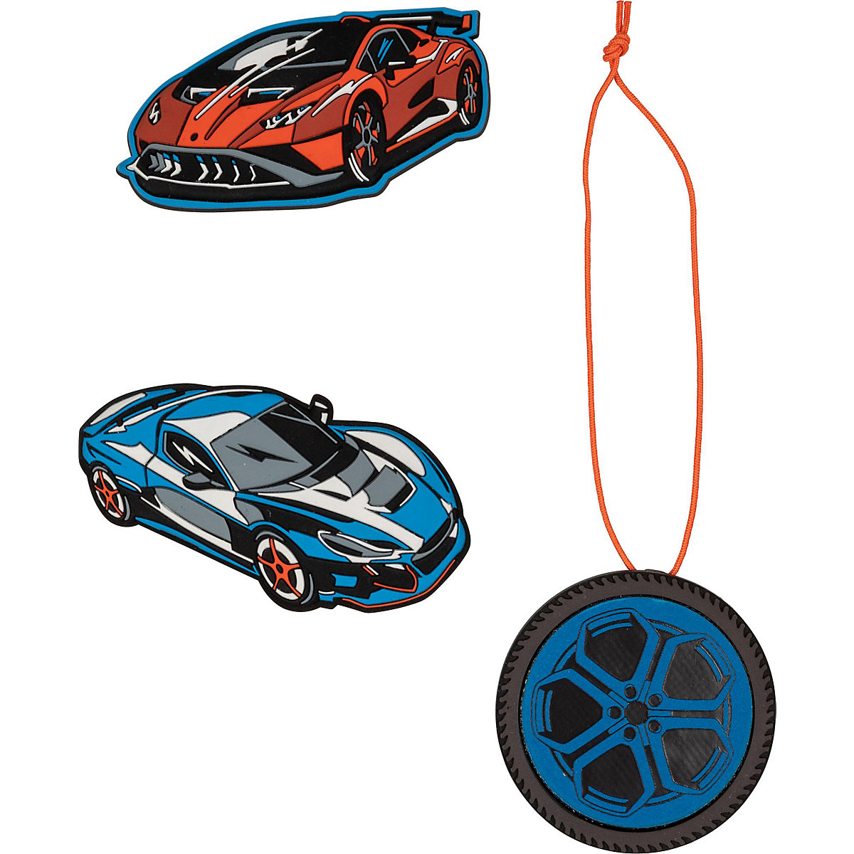 Schulrucksackset ErgoFlex EASY SUPERFLASH EXKLUSIV Supercar, 5-tlg., inkl. Wechselbuttons (2023)