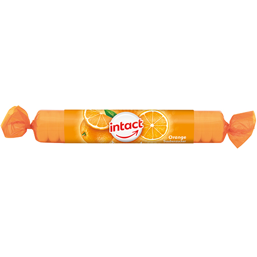 INTACT Traubenzucker Rolle Orange  1 St  Tabletten