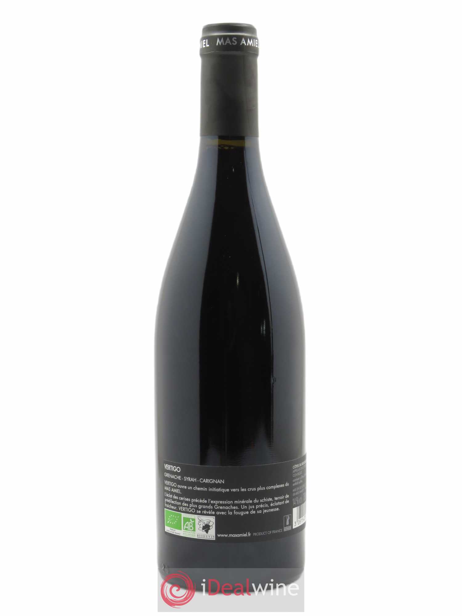 Côtes du Roussillon Mas Amiel Vertigo  2020 - Lot de 1 Bouteille