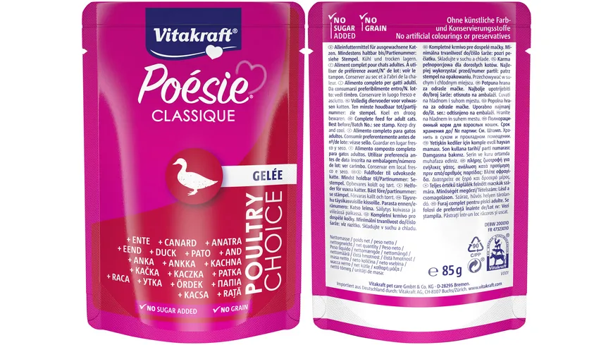 Vitakraft Poésie® Classique Gelee 1020 g