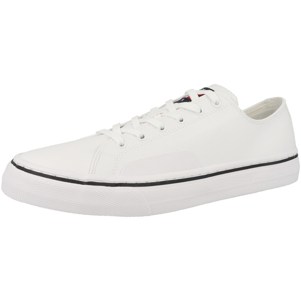 Tommy Hilfiger Tommy Jeans Mens Leather Vulc Sneaker Low weiss