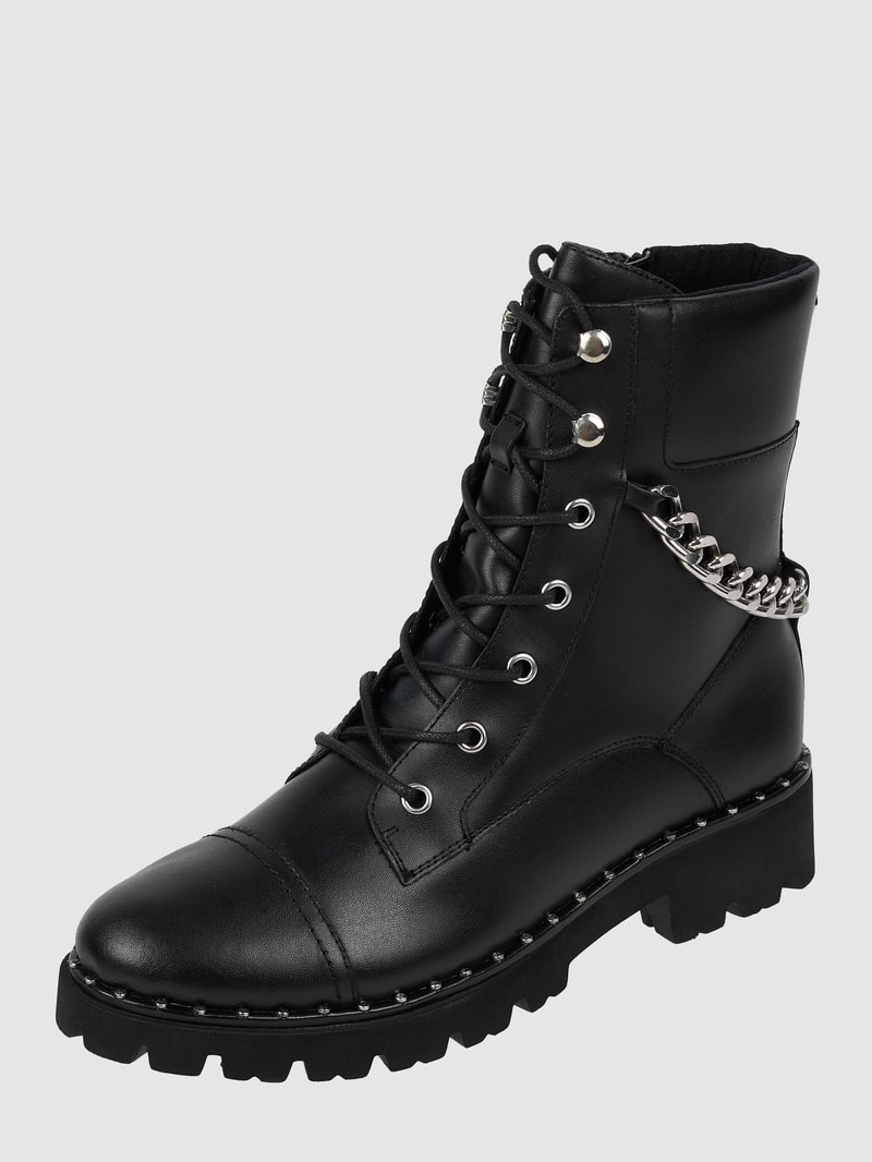 Boots aus Leder Modell 'Gandaria' in schwarz