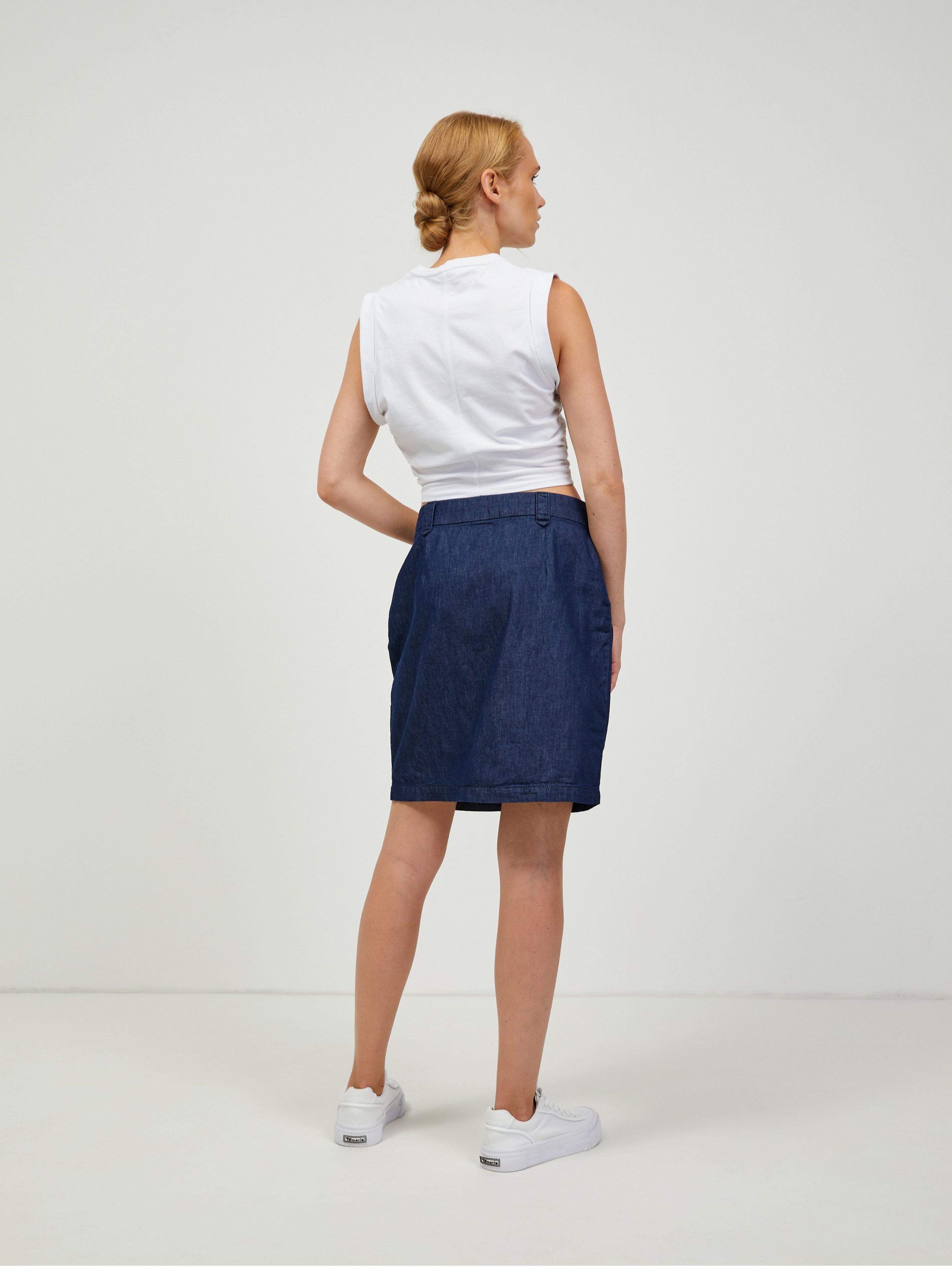 Dunkelblauer Damen-Jeansrock ORSAY