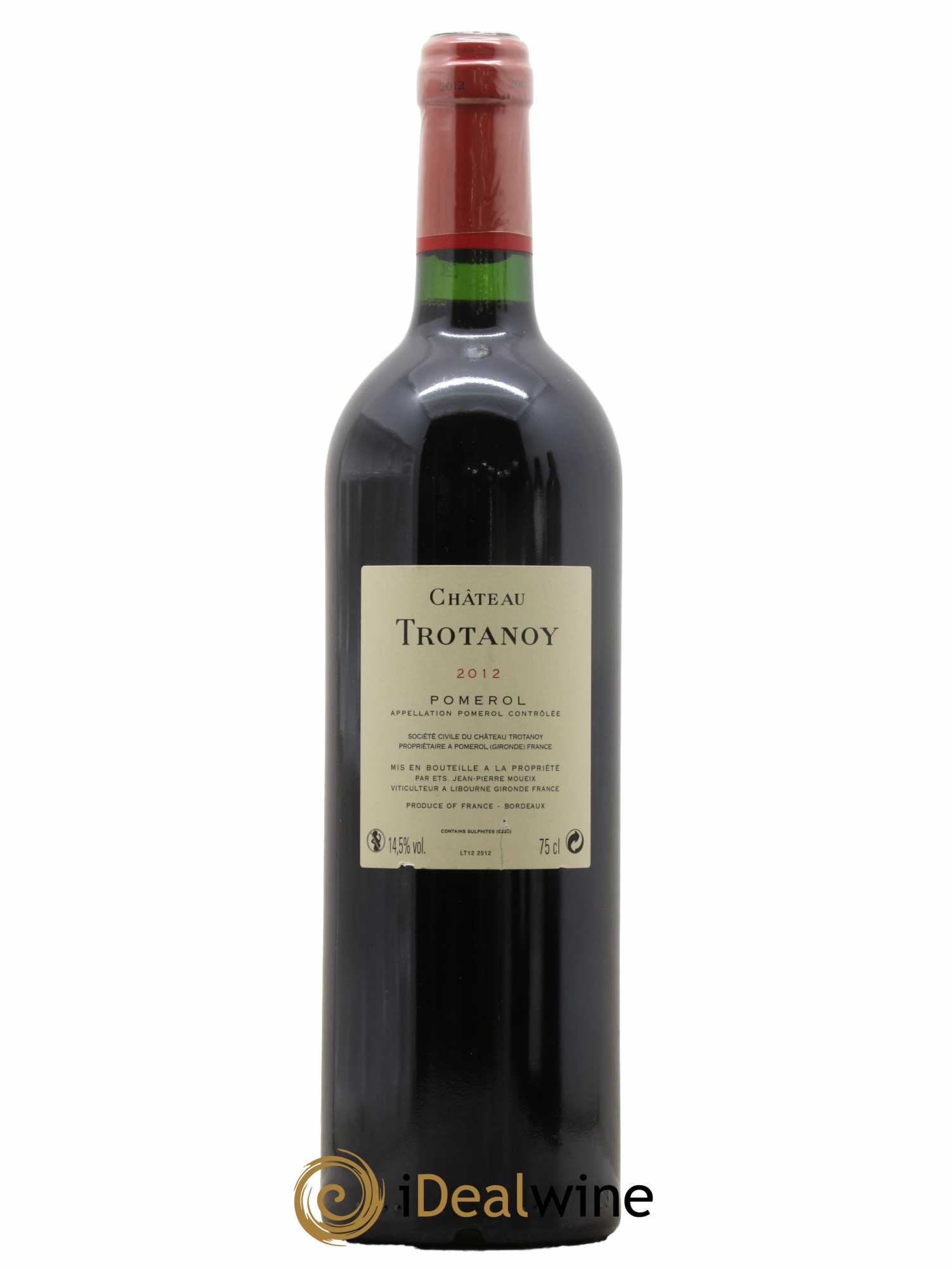 Château Trotanoy  2012 - Lot de 1 Bouteille