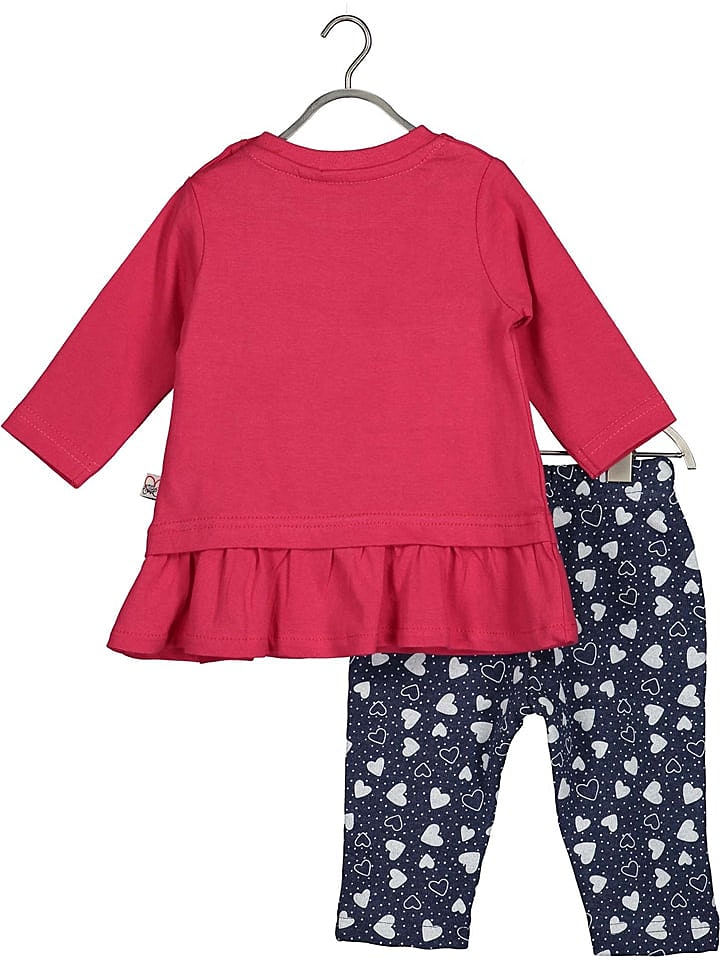Blue Seven 2tlg. Outfit in Pink/ Dunkelblau günstig kaufen 68
