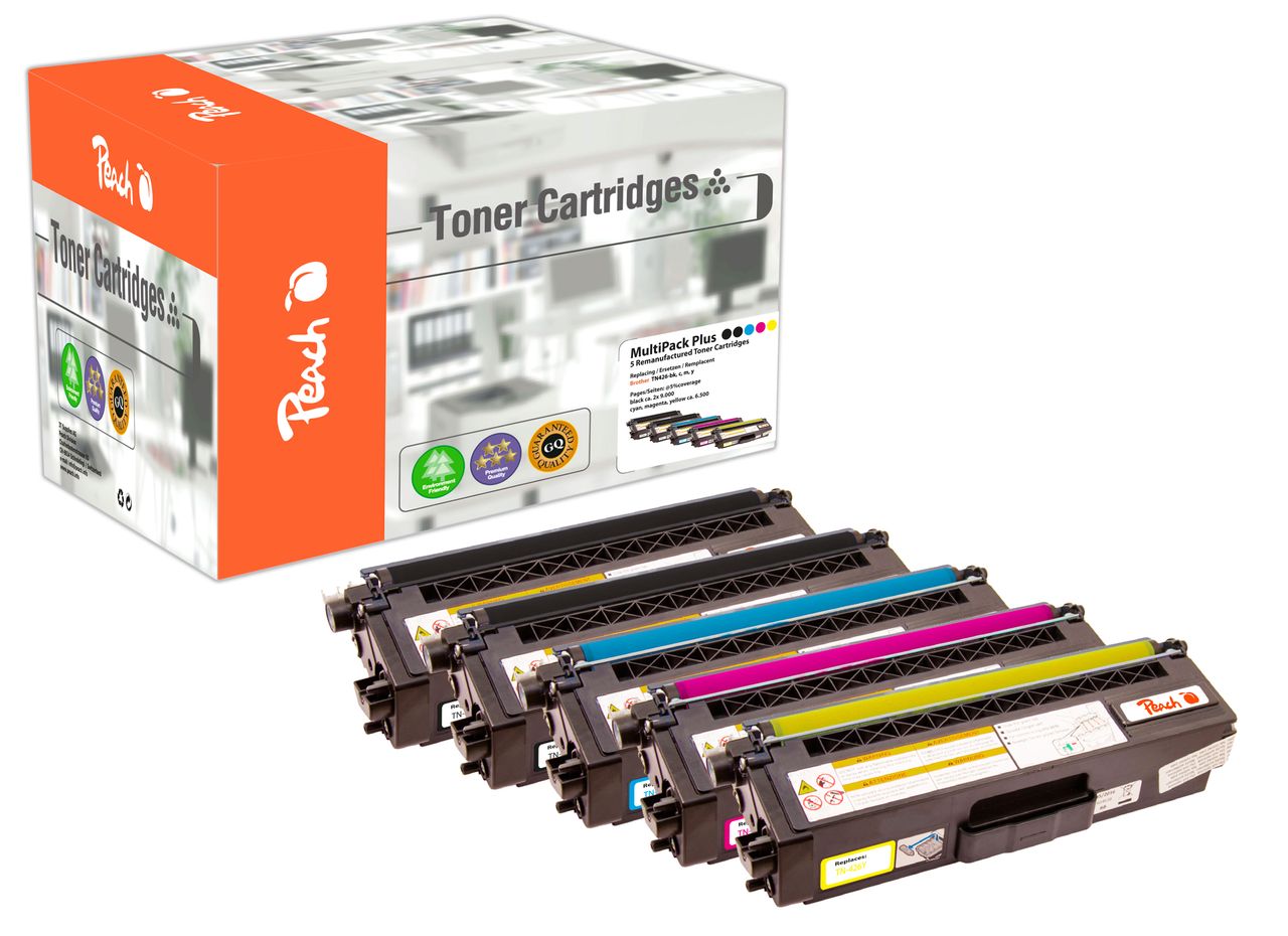 Peach Spar Pack Plus Tonermodule ersetzt Brother TN-426