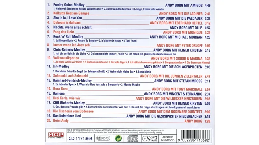 Schlager-Spaß mit Andy Borg-Die Zweite-Meine L