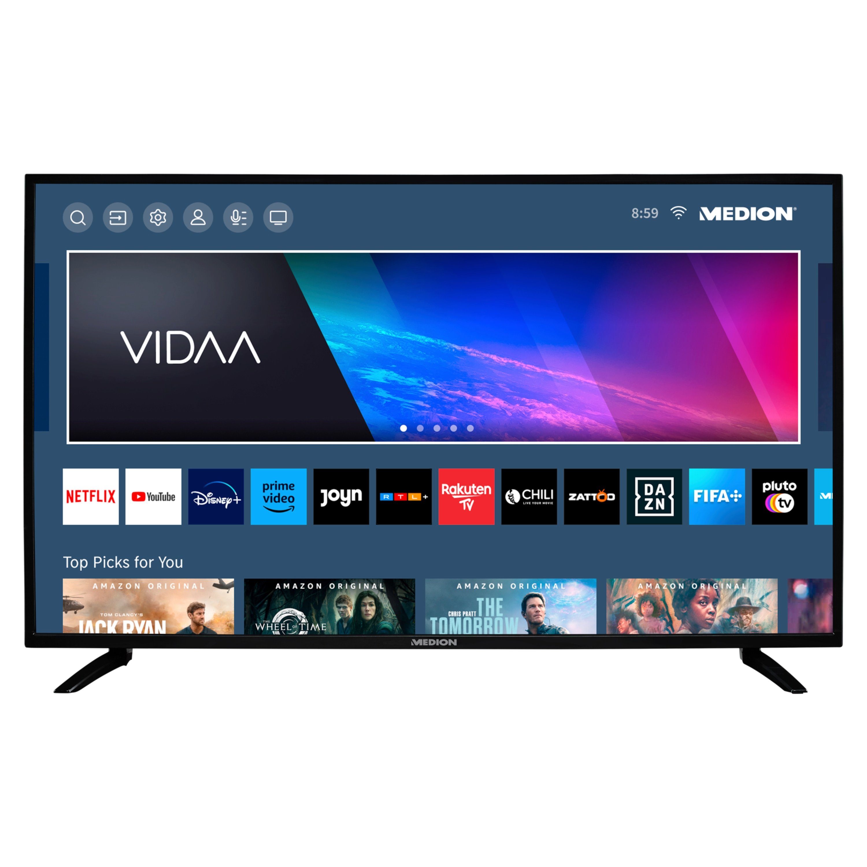 Medion® MD30090 LED-Fernseher (108 cm/42.5 Zoll, 4K Ultra HD, 60Hz, MD30090)