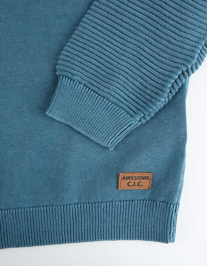 Strickpullover - Labelpatch