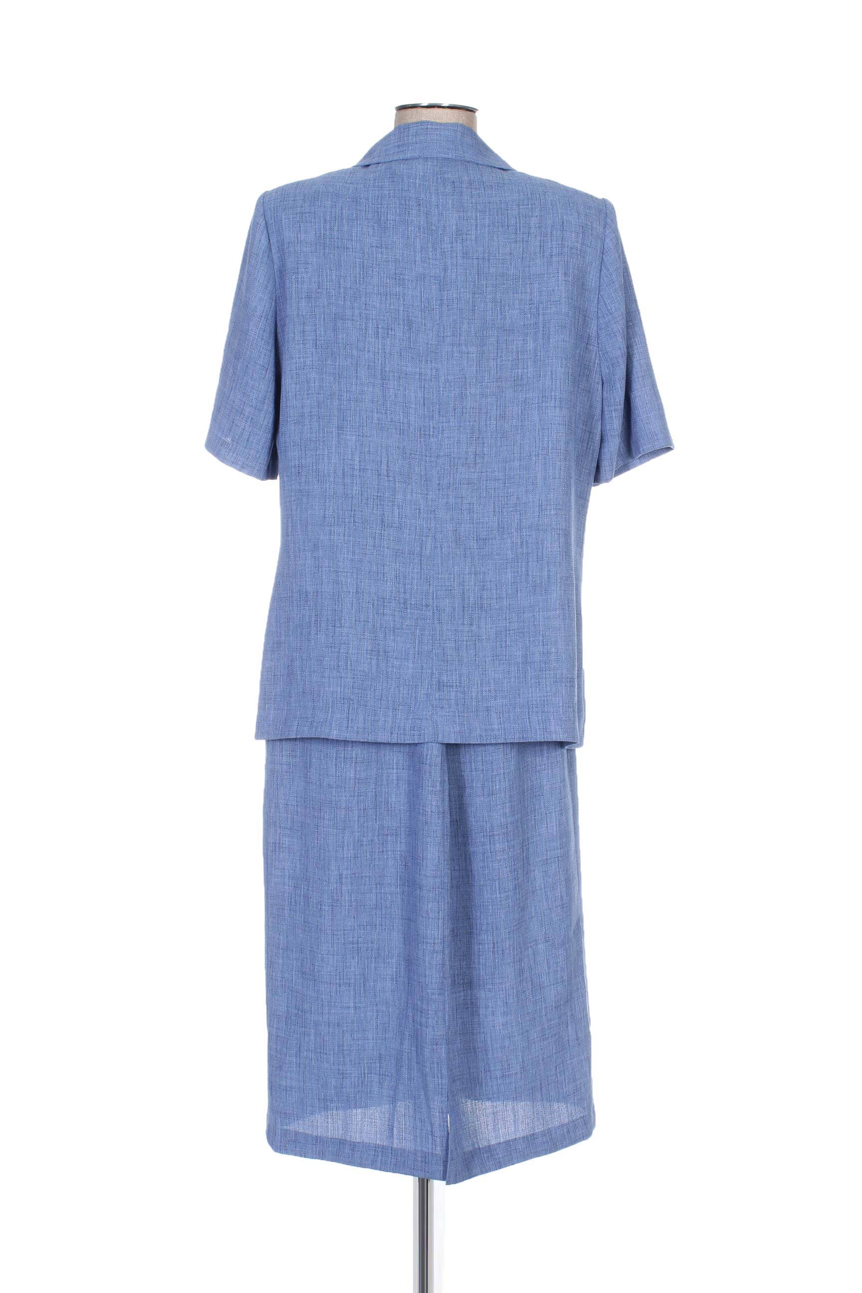 Regine Jupe Veste Femme couleur bleu