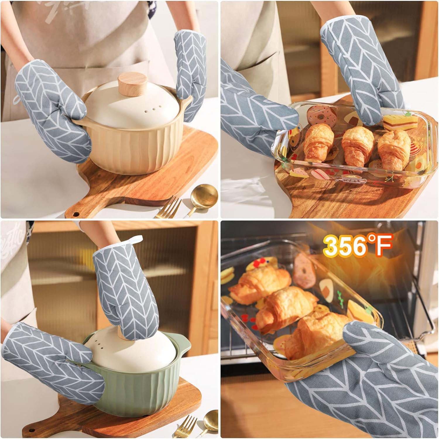 aikidio Topflappen 1 Paar Ofenhandschuhe Kochhandschuhe zum Kochen Backen Grillen, (1-tlg)