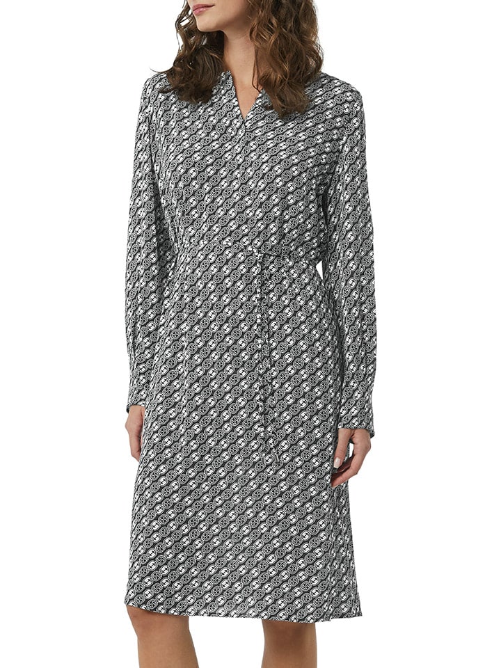 comma Kleid in Schwarz/ Grau günstig kaufen