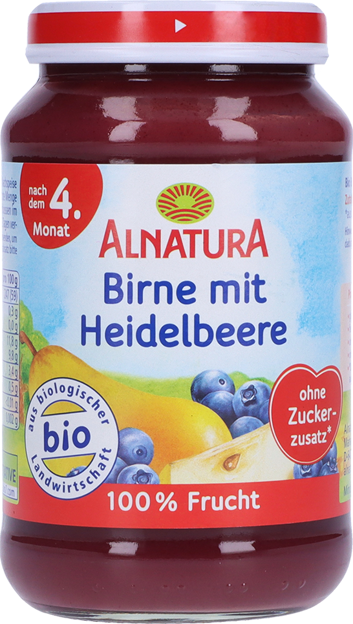 Alnatura Bio Birne mit Heidelbeere