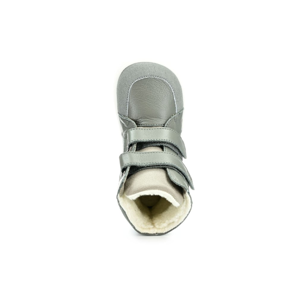 Baby Bare Febo Winter Grey (mit Membran/Asfaltico) Winterbarfußschuhe