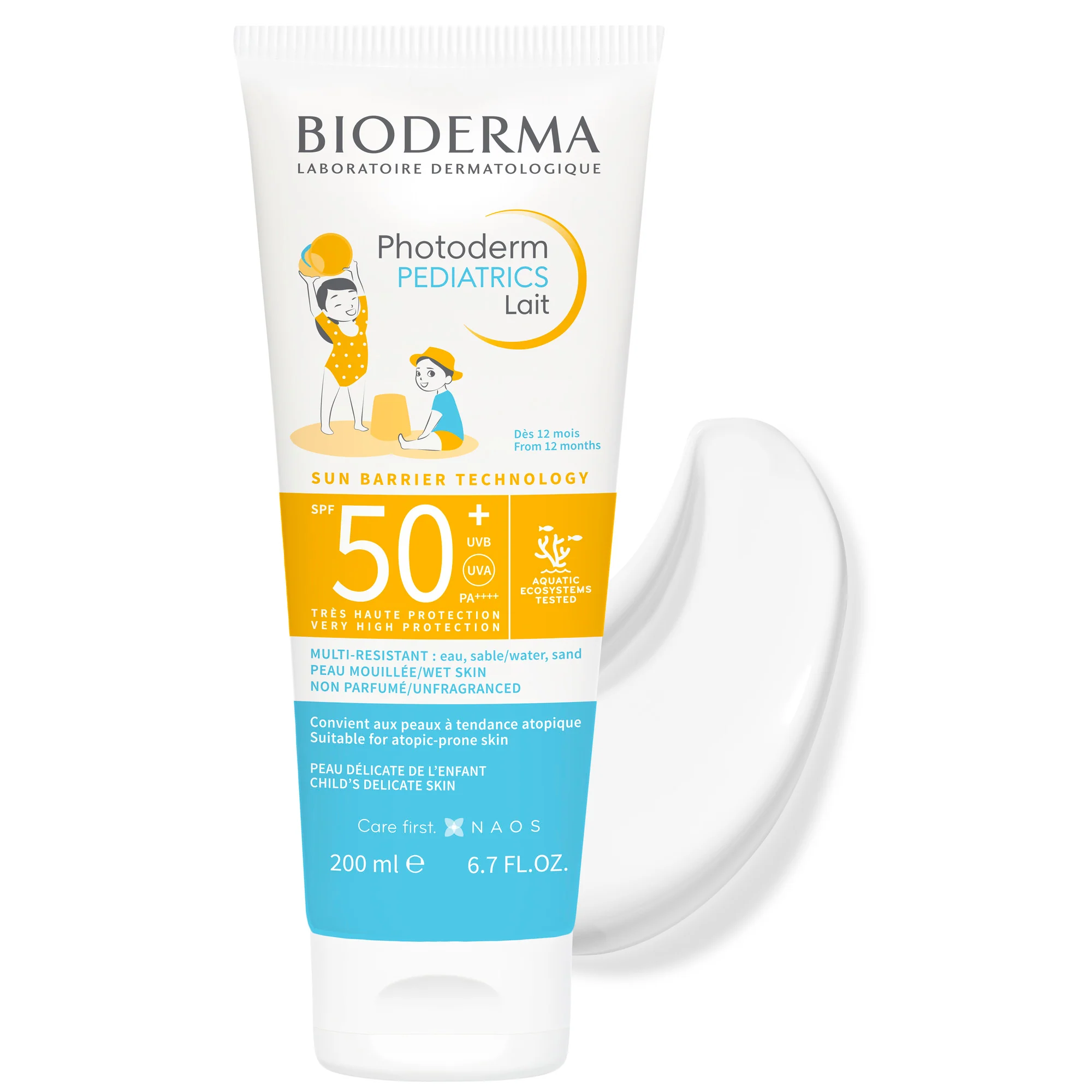 Photoderm Pediatrics Lait SPF50+ - Lasten aurinkovoide, Vartalon aurinkovoide, Kasvojen aurinkovoide, Lasten tuotteet