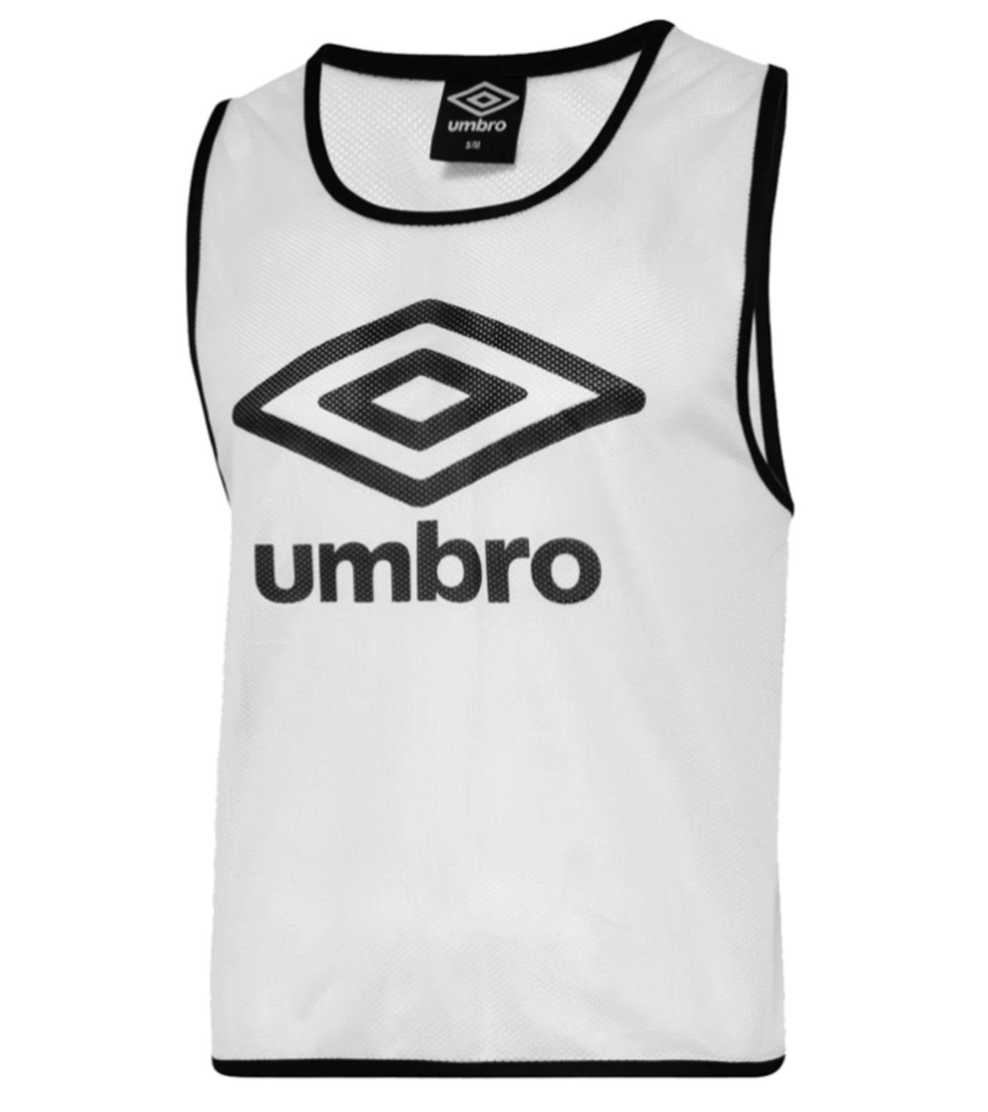Umbro Funktionsshirt umbro Training Bib Kinder Kennzeichnungs-Hemd Trainings-Leibchen UMTK0125-096 Fußball-Shirt Weiß