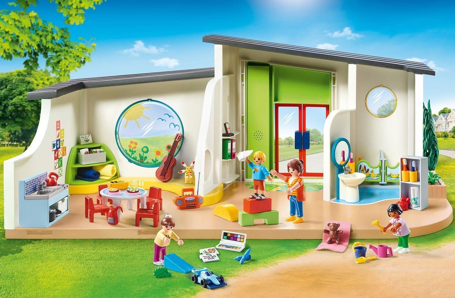 Playmobil® Konstruktions-Spielset KiTa Regenbogen (70280), City Life, (180 St), Made in Germany