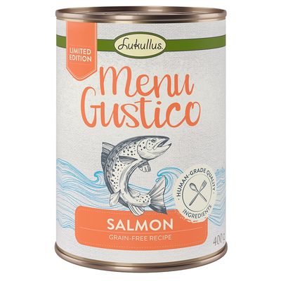 Lukullus Menu Gustico - Lachs mit Karotte, Luzerne und Spinat