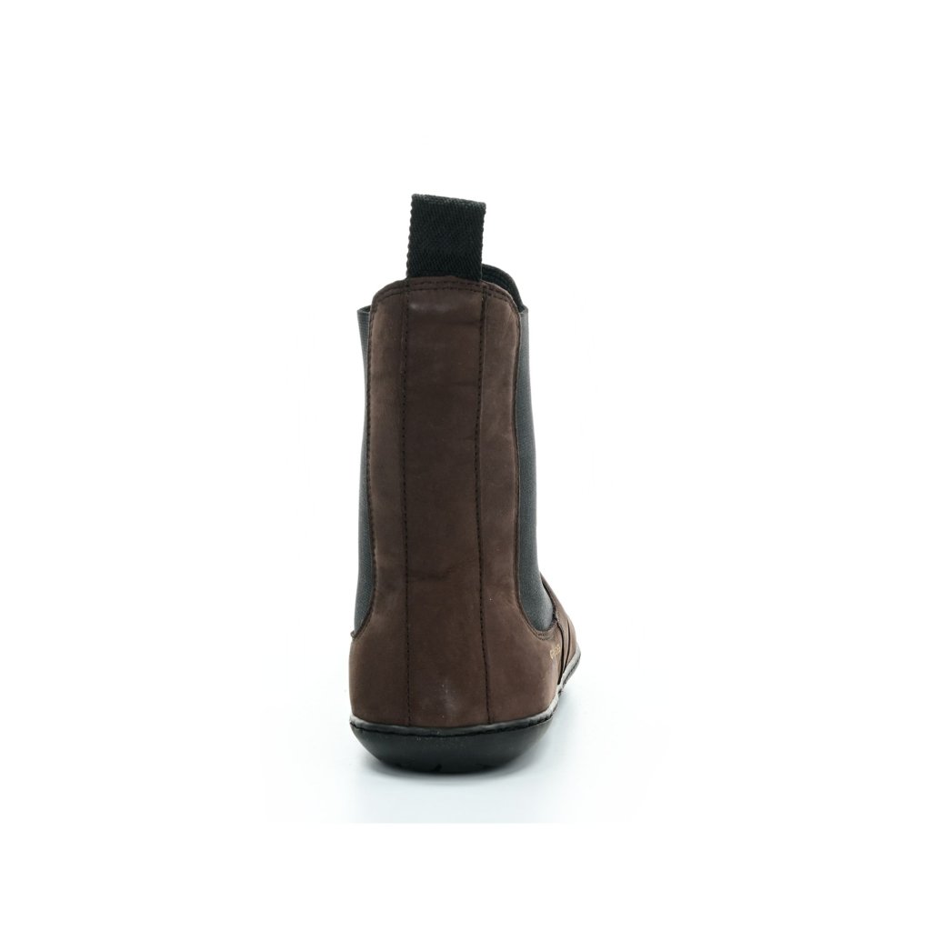 Groundies Camden Dark Brown höhere Chelsea-Barfußschuhe