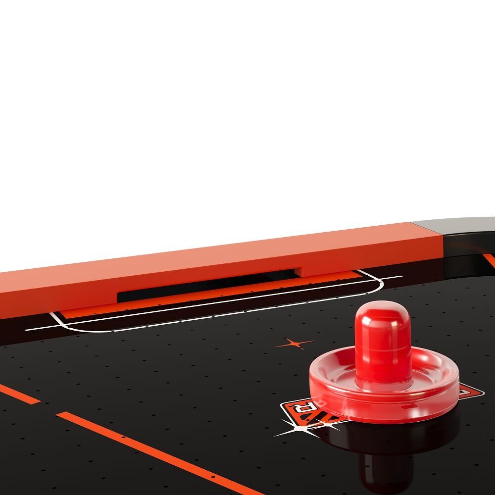Sportime Air-Hockeytisch 6ft LED-Airhockey-Tisch, Mit LEDs in den Seitenbanden, Pucks und Pushern