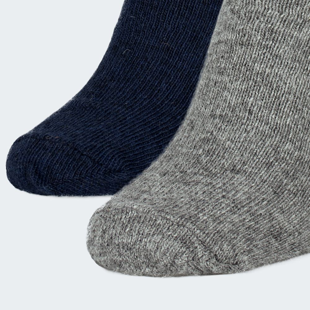 Black Snake Blue/Grey 2-pack Alpaka Schafwollsocken