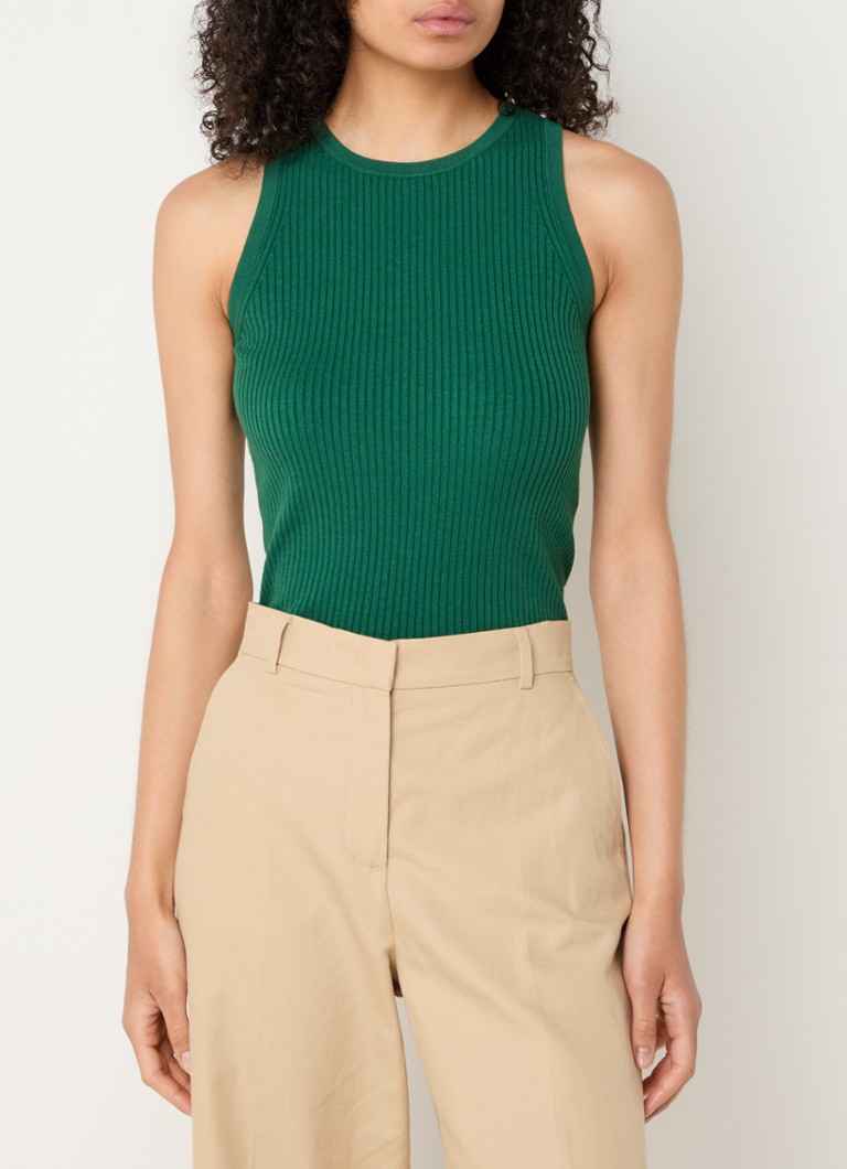 Canotta a coste con scollo rotondo MaxMara Olympo.
