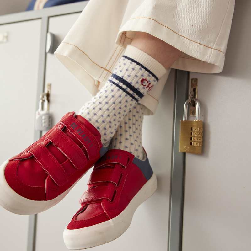 Chaussettes brodées Chipie blanches fille