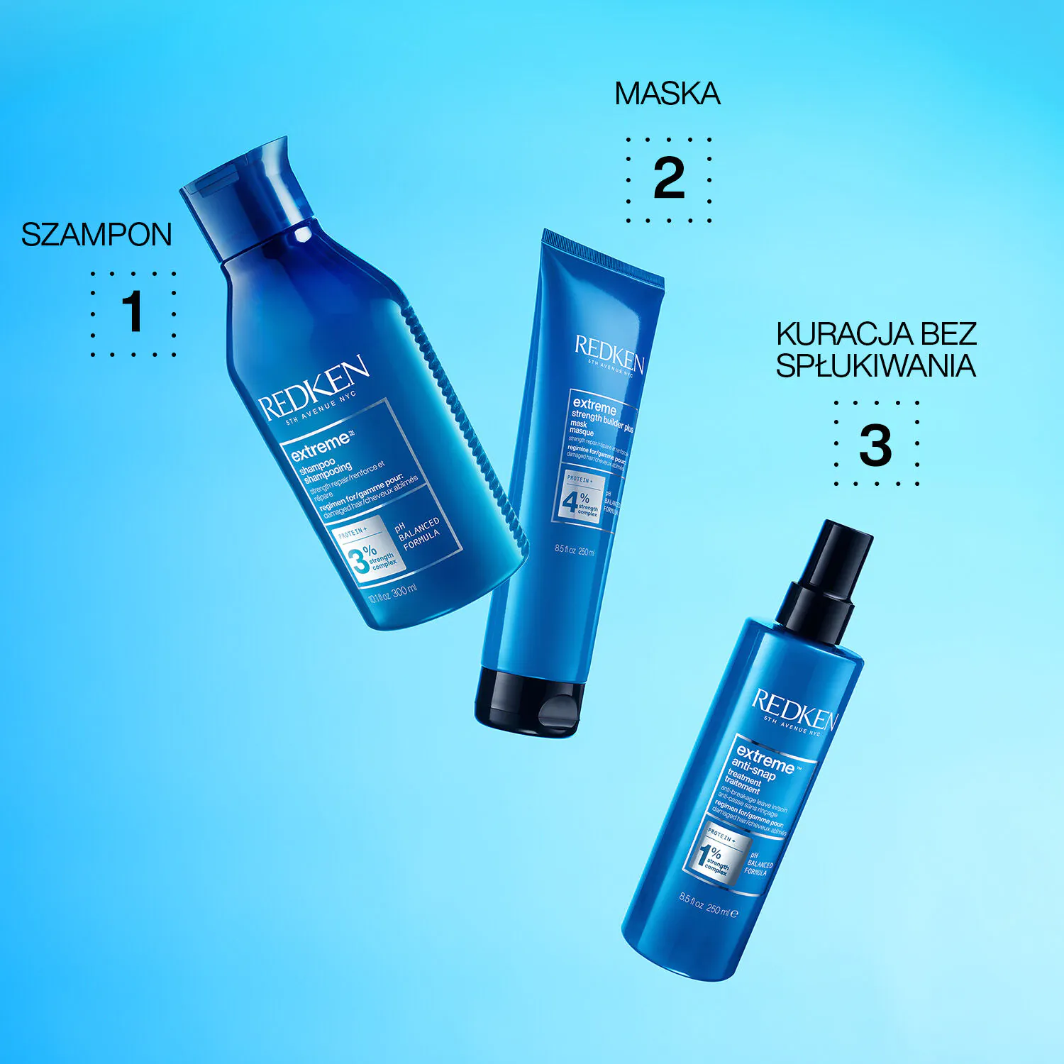 Σαμπουάν Redken Extreme για μαλλιά, 500 ml