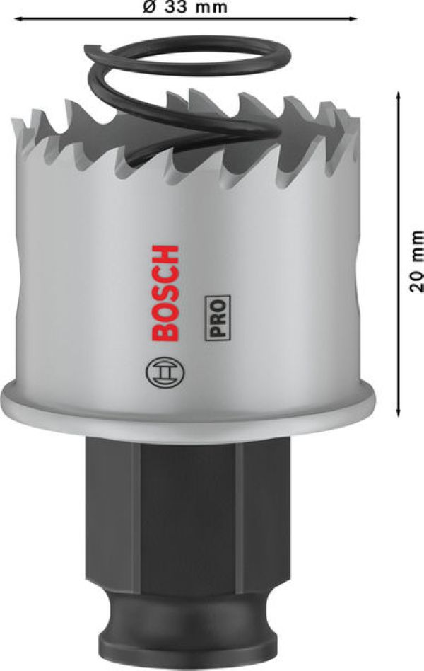 Příslušenství Bosch Blue 2608594448 PRO Sheet Metal PC Plus děrová pila 33 mm