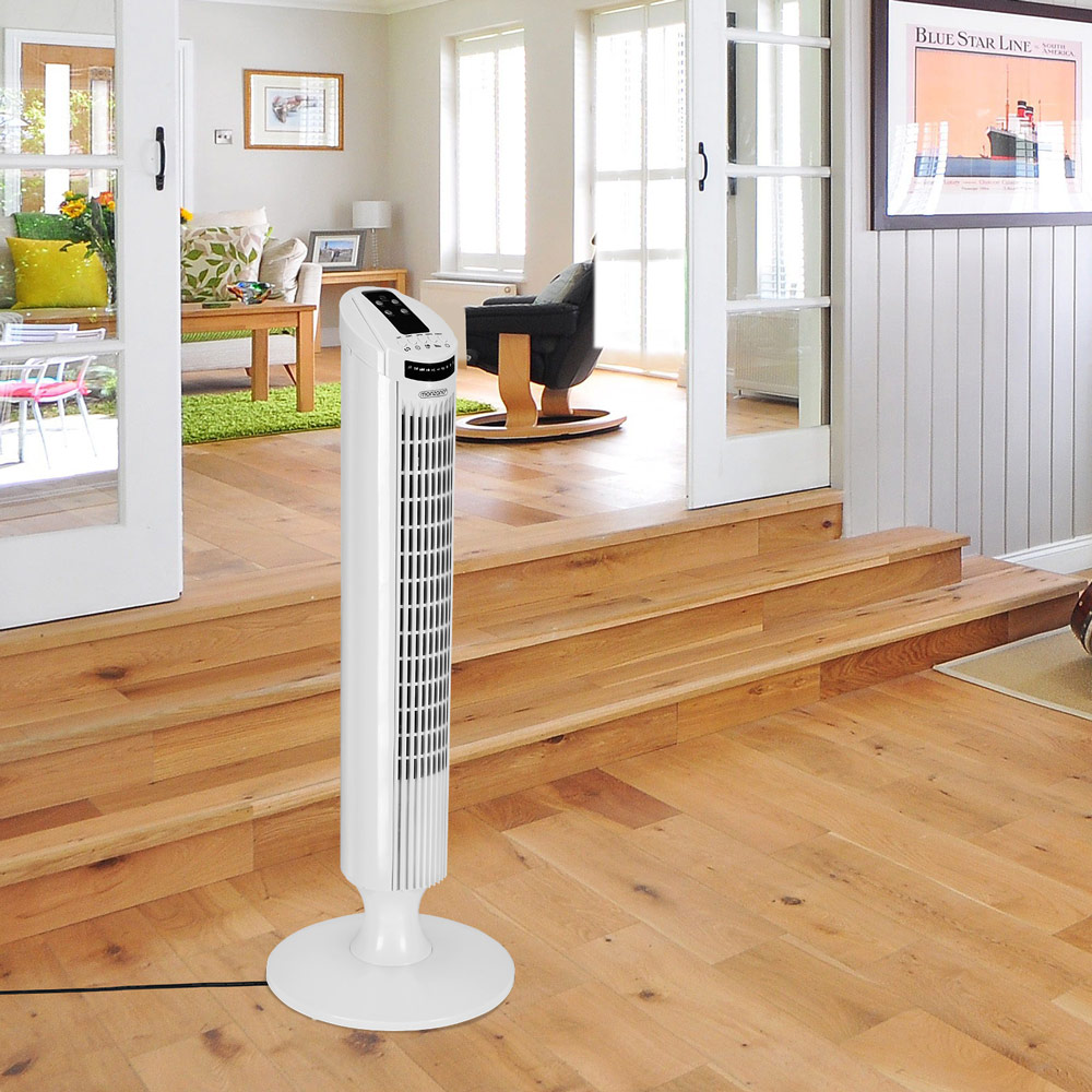 Casaria Deuba Turmventilator weiß