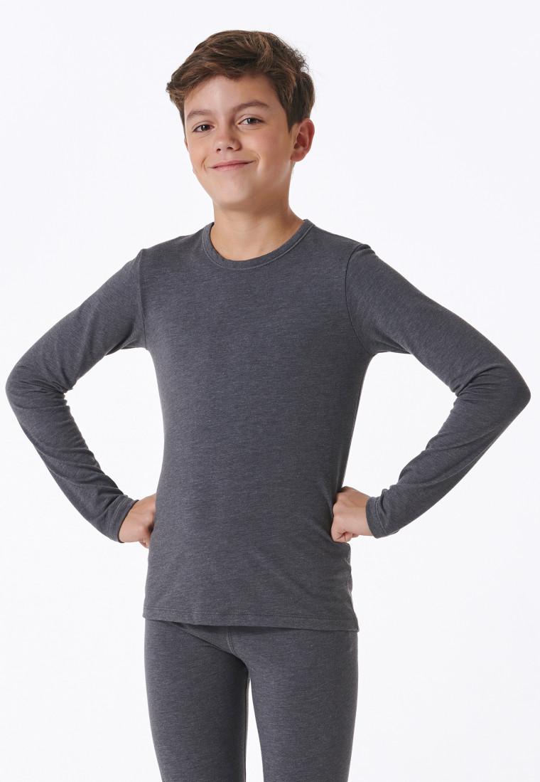 Shirt langarm unisex blau - Active