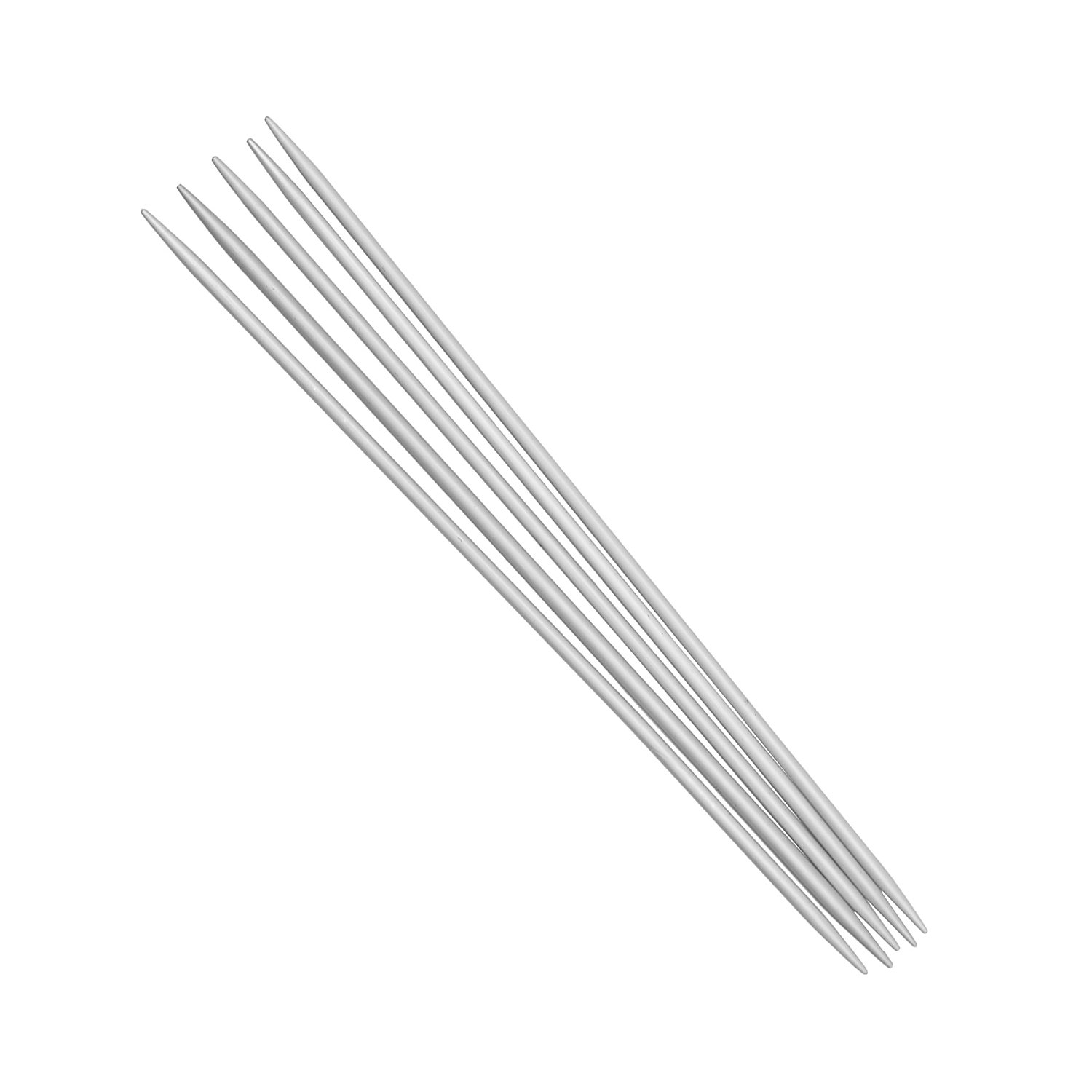 buttinette Strumpfstricknadeln, Aluminium, 15 cm