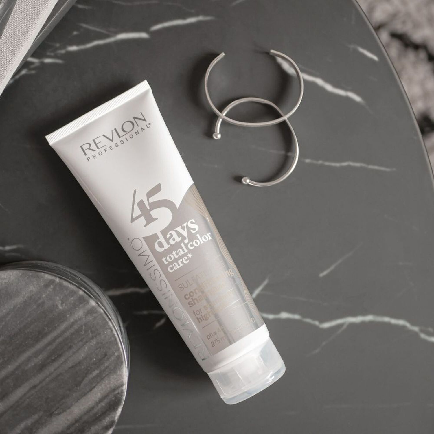 revlon professional 45 DAYS - Cheveux Blonds blanc & platines Shampooing et Après-shampooing 2en1 Protecteur de Couleur