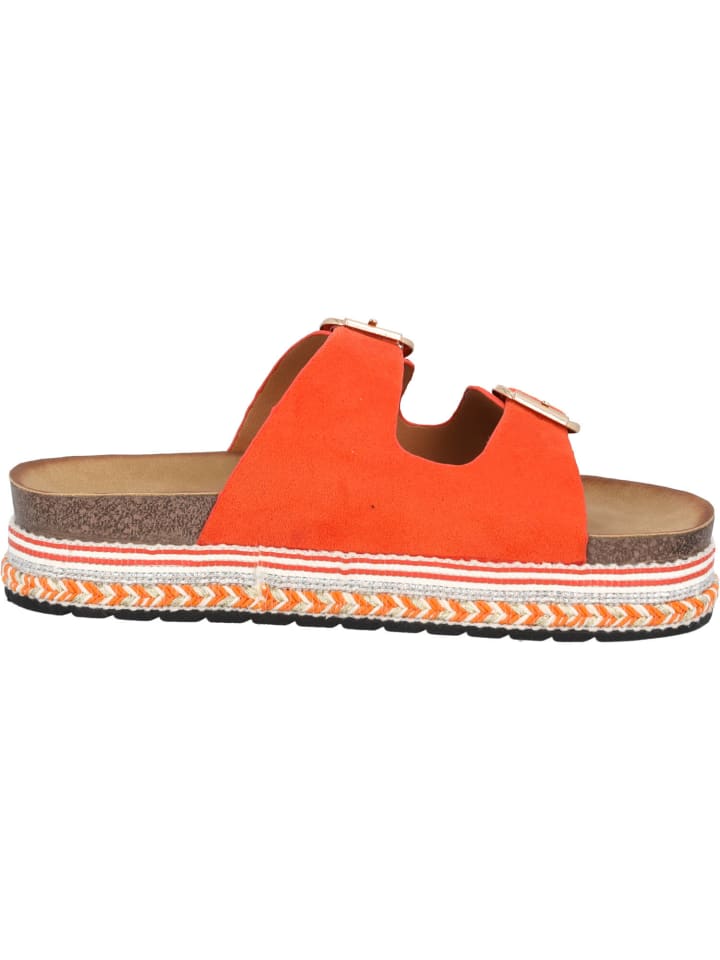 palado Plateau-Pantoletten in Orange günstig kaufen