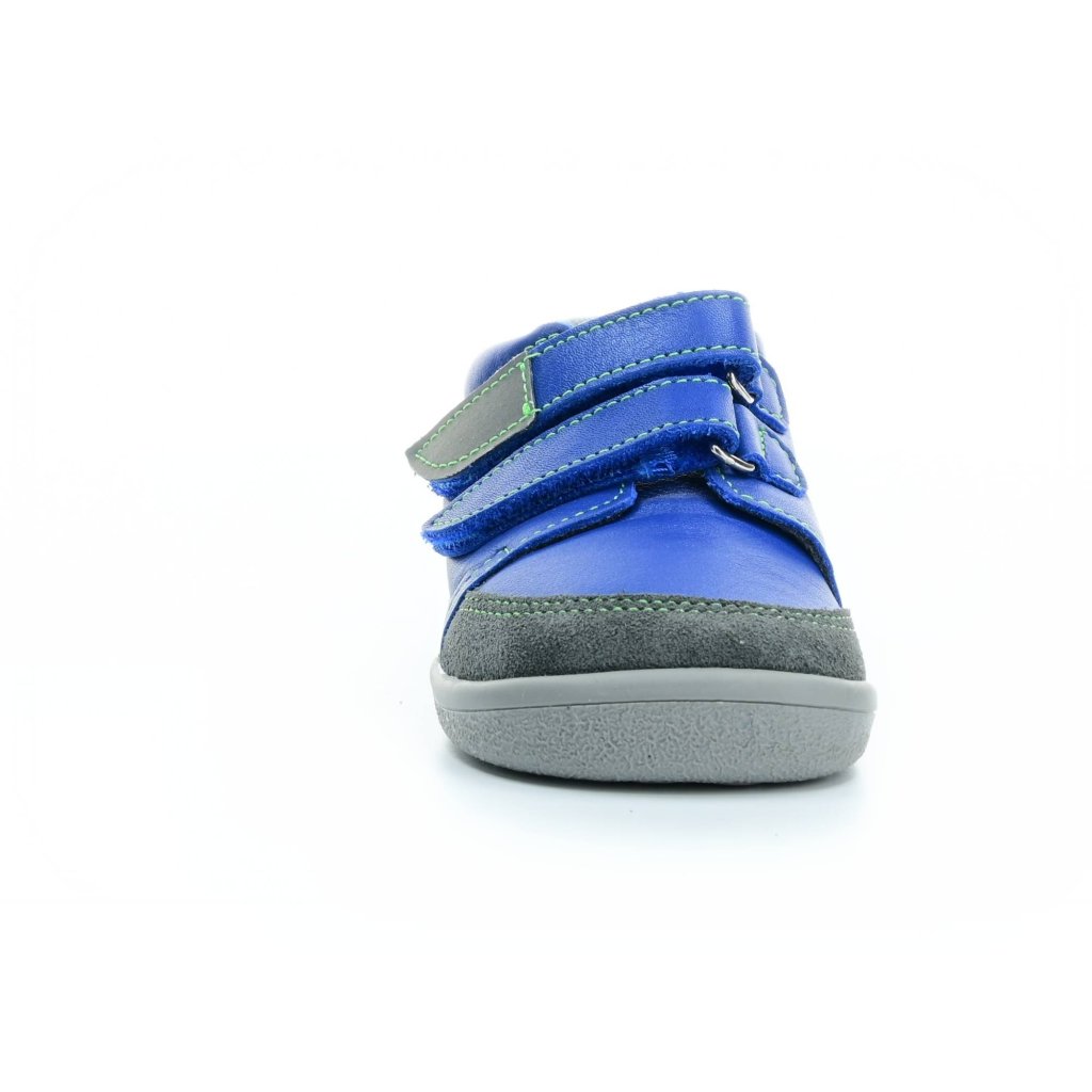 Beda Matt mit Membran (BF 0001/W/M/SO) blaue Barfuß-Stiefeletten