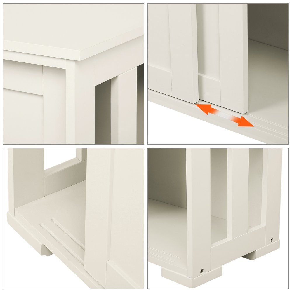 Yaheetech Kommode, Sideboard mit Schiebetüren