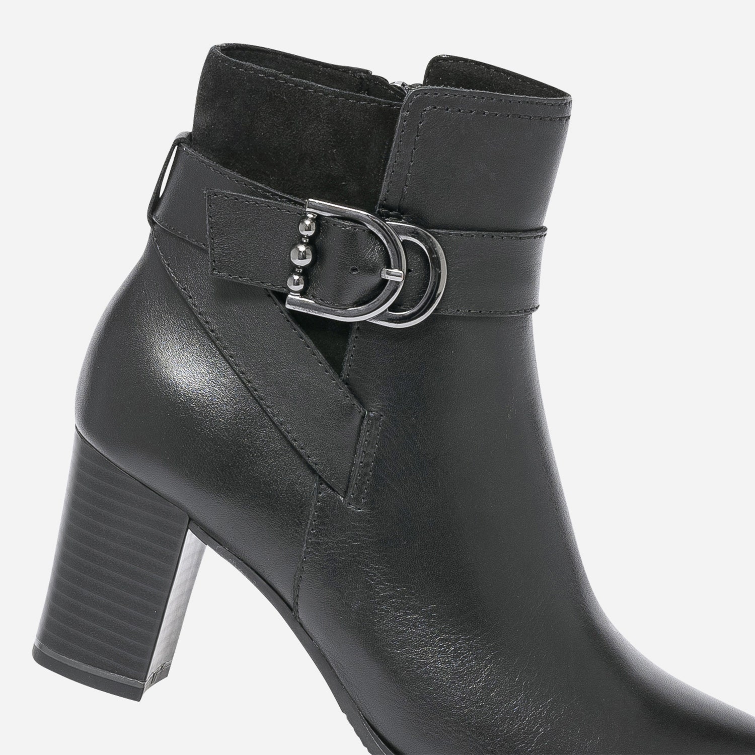 Boots CAPRICE noir à boucle fantaisie