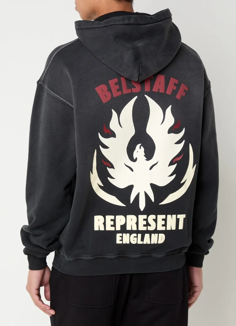 „Reprezentate Flame Phoenix“ džemperis su gobtuvu ir logotipu bei spauda nugaroje