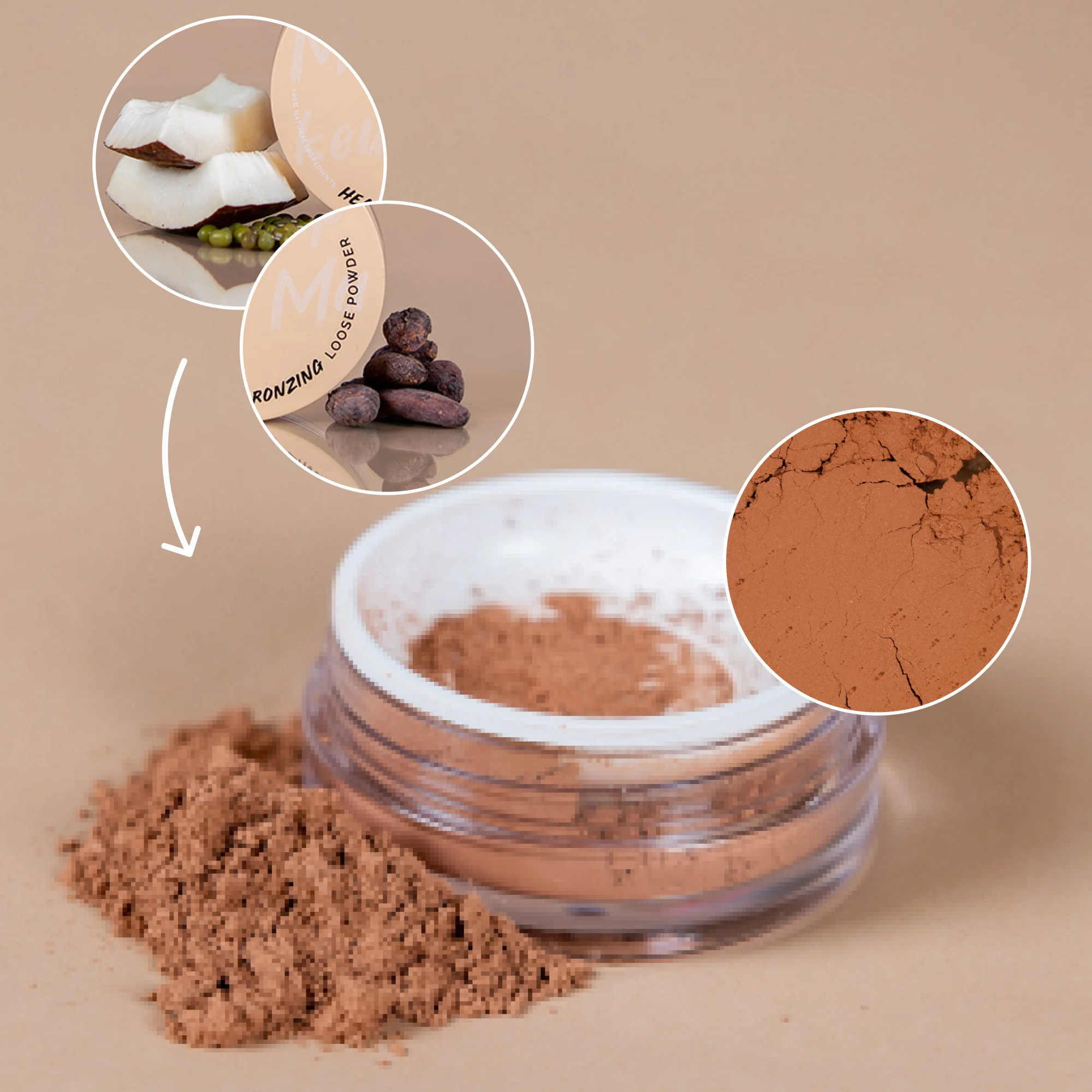 Polvos sueltos bronceadores saludables de Incarnato - Terra