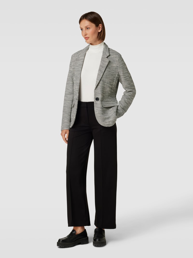 Blazer mit Viskose-Anteil in ecru meliert