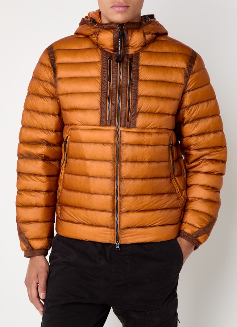 Prešívaná bunda CP Company Shell Medium Hood s kapucňou
