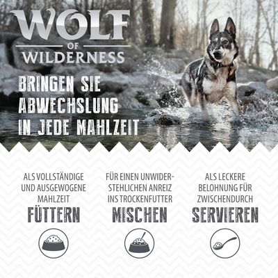Sparpaket Wolf of Wilderness Adult 24 x 400 g - Single Protein