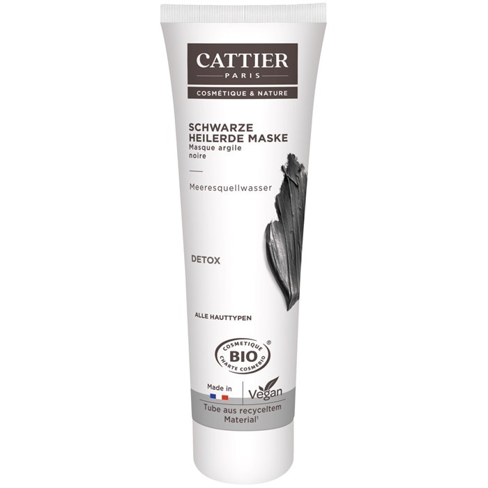 Schwarze Heilerde Maske
