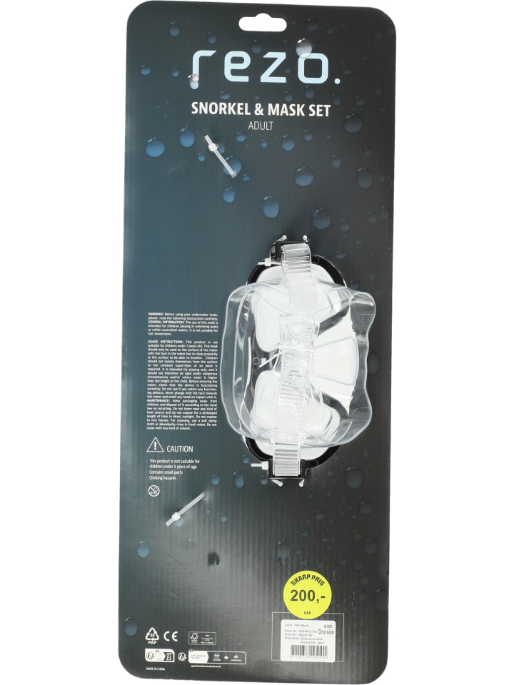 Rezo Schnorchelset Sotavento in 1001 Black günstig kaufen onesize