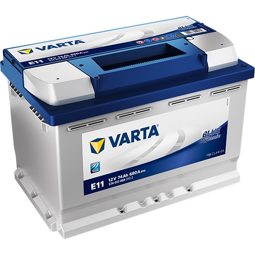 VARTA Blue Dynamic 5740120683132 Autobatterien, E11, 12 V, 74 Ah, 680 A